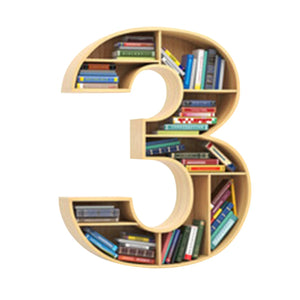 Numbers and Letters Bookshelf